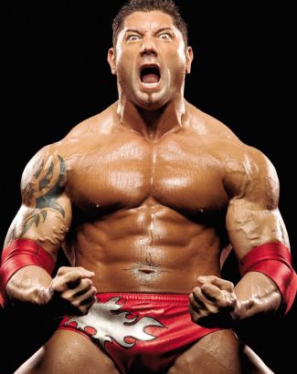 Animal Batista Arm And Navel Tattoo